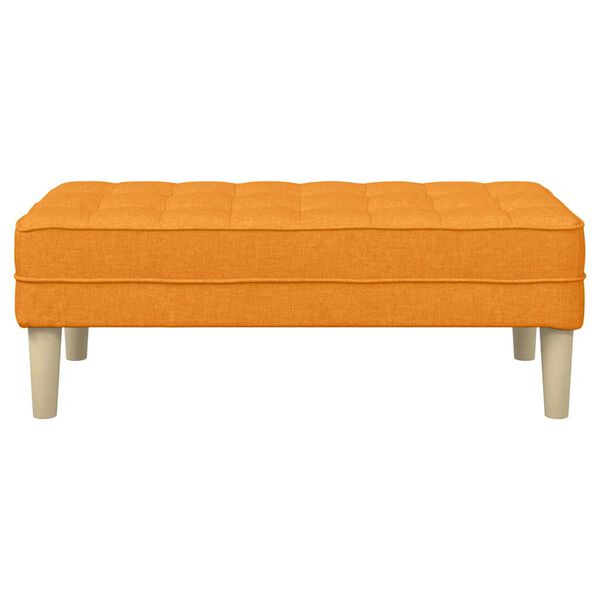 vidaXL banc avec coussin Jaune fonc&eacute; 113 x 57 x 39 cm tissu
