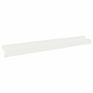 vidaXL Bordure de Pelouse 10 pc 100 x 10 x 8 cm Acier Blanc
