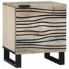 vidaXL Table de chevet Blanc 40 x 33 x 46 cm Bois d'ing&eacute;nierie