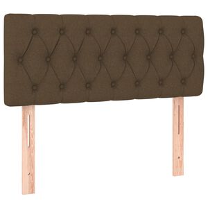 vidaXL T&ecirc;te de lit Marron Fonc&eacute; 90x7x78/88 cm Tissu