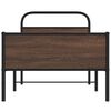 vidaXL Cadre de lit sans matelas 90x190cm ch&ecirc;ne marron bois ing&eacute;nierie