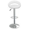 vidaXL Tabourets de bar lot de 2 blanc similicuir