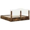 vidaXL Lit de Rangement Ch&ecirc;ne fum&eacute; 180 x 200 cm Bois d'ing&eacute;nierie