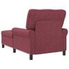 vidaXL Chaise longue avec coussin Bordeaux 91 x 157 x 91 cm tissu