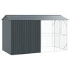 vidaXL Cage pour oiseaux Anthracite 430 x 208 x 247 cm Acier galvanis&eacute;