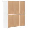 vidaXL Garde-robe BODO blanc 146x53,5x173 cm bois massif de pin