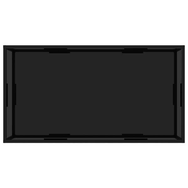 vidaXL Table basse Noir 120x60x35 cm Verre tremp&eacute;