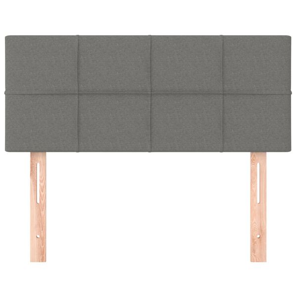 vidaXL Tête de lit Gris foncé 90x5x78/88 cm Tissu
