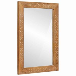vidaXL Miroir de salle de bain Marron Clair 50 x 2,5 x 70 cm