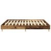 vidaXL Cadre de lit sans matelas vieux bois 200x200 cm bois ing&eacute;nierie
