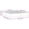 vidaXL Cadre de lit plateforme Gris clair 160 x 200 cm tissu