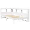 vidaXL Lit biblioth&egrave;que sans matelas blanc 75x190cm bois de pin massif
