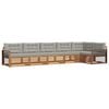 vidaXL Ensemble de canap&eacute;s d'ext&eacute;rieur 6 pc Gris Naturel et Clair