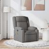 vidaXL Fauteuil de massage inclinable Gris foncé Tissu