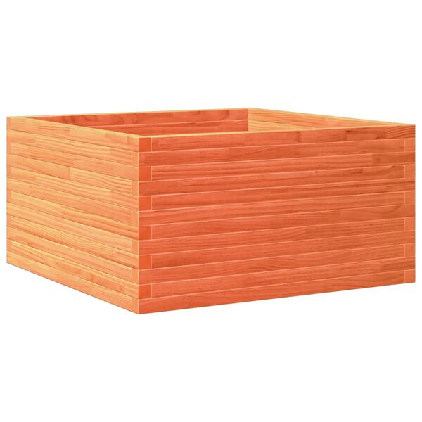 vidaXL Jardini&egrave;re cire marron 90x90x46 cm bois de pin massif