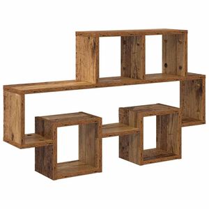 vidaXL &Eacute;tag&egrave;re Murale Bois ancien 82 x 15 x 51 cm Bois d'ing&eacute;nierie
