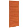 vidaXL Porte de grange 90 x 2,5 x 208 cm Bois de pin massif Brun cire