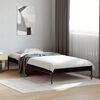 vidaXL Cadre de lit sans matelas noir 75x190 cm