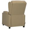vidaXL Fauteuil de massage Cappuccino Similicuir