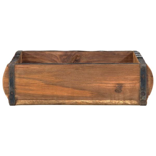 vidaXL Plateau 4 pcs Marron 29 x 31 x 10 cm Bois Recycl&eacute; Solide