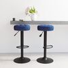 vidaXL Tabourets de bar lot de 2 bleu velours