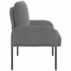 vidaXL Canap&eacute;s avec coussin 55cm Gris fonc&eacute; Contreplaqu&eacute;