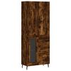 vidaXL Buffet haut Ch&ecirc;ne fum&eacute; 69,5x34x180 cm Bois d'ing&eacute;nierie