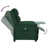 vidaXL Fauteuil inclinable &eacute;lectrique Vert fonc&eacute; Tissu