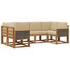vidaXL Ensemble de canap&eacute;s d'ext&eacute;rieur 6 pcs Naturel et Beige
