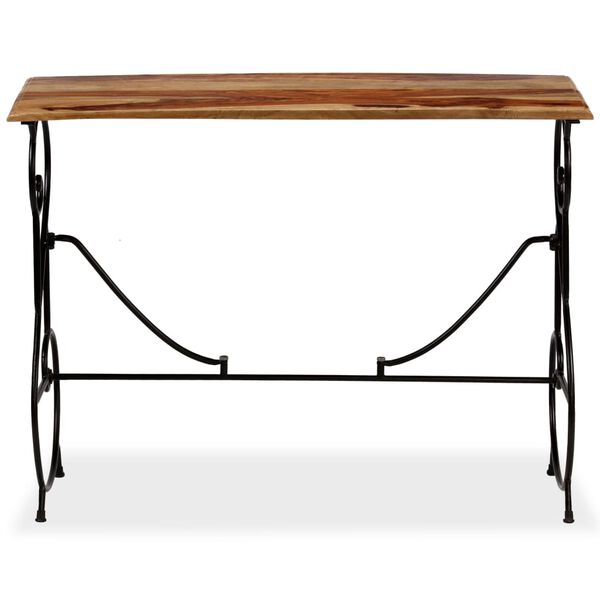 vidaXL Table console Bois massif de Sesham 100 x 40 x 75 cm