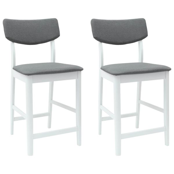 vidaXL Chaises de salle &agrave; manger 2 pcs Blanc 48 x 49 x 95 cm
