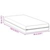 vidaXL Matelas Blanc 60 x 120 cm Ressort ensach&eacute;