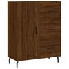 vidaXL Buffet haut Ch&ecirc;ne marron 69,5x34x180 cm Bois d'ing&eacute;nierie