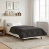 vidaXL Duvet d'&eacute;t&eacute; simple Matelass&eacute; Anthracite 155 x 200 cm