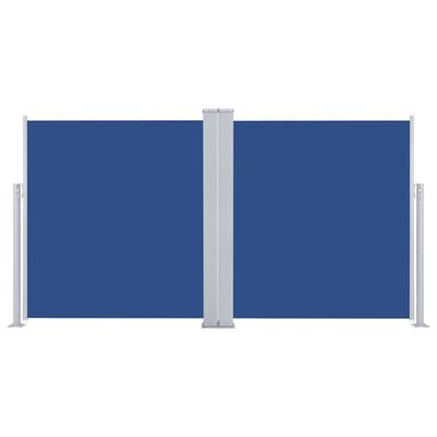 vidaXL Auvent latéral rétractable Bleu 140 x 600 cm