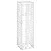 vidaXL Poteau &agrave; panier de gabion 50x50x180 cm Fer