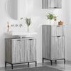 vidaXL Ensemble de mobilier de salle de bain 2 pcs Gris Sonoma