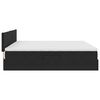 vidaXL Lit de Rangement avec matelas Noir 200 x 200 cm Velours