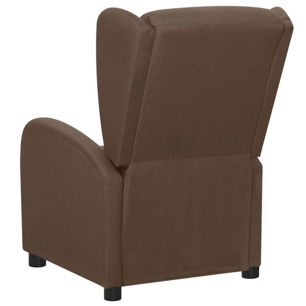 vidaXL Fauteuil &eacute;lectrique de massage Marron Tissu