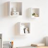 vidaXL &Eacute;tag&egrave;res murales sous forme de cube 3 pcs Blanc MDF