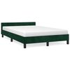 vidaXL Cadre de lit sans matelas vert fonc&eacute; 120x200 cm velours