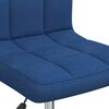 vidaXL Chaise pivotante de bureau Bleu Tissu