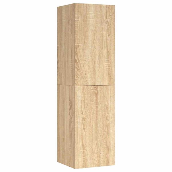 vidaXL Meuble TV Ch&ecirc;ne sonoma 30,5x30x110 cm Bois d&rsquo;ing&eacute;nierie
