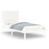 vidaXL Cadre de lit sans matelas blanc 100x200 cm bois de pin massif