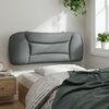 vidaXL Coussin de tête de lit Hvar gris clair 100 cm tissu