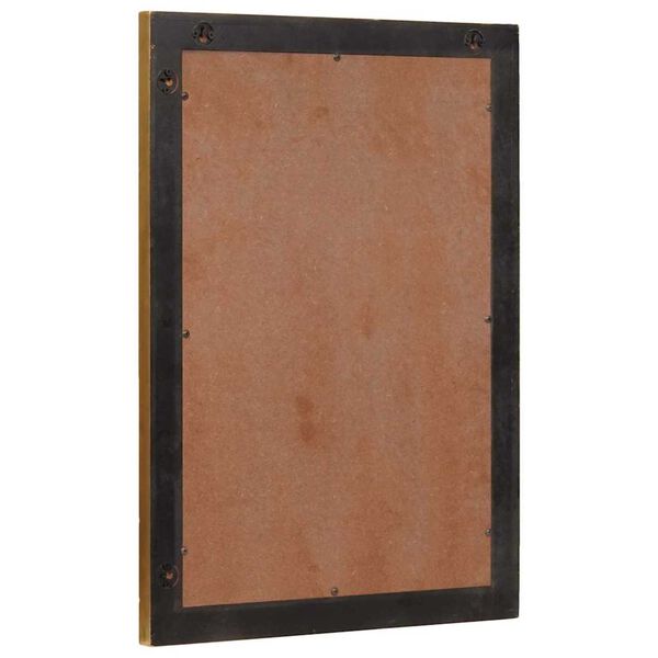 vidaXL Miroir de salle de bain avec miroir Noir et or 50 x 2,5 x 70 cm