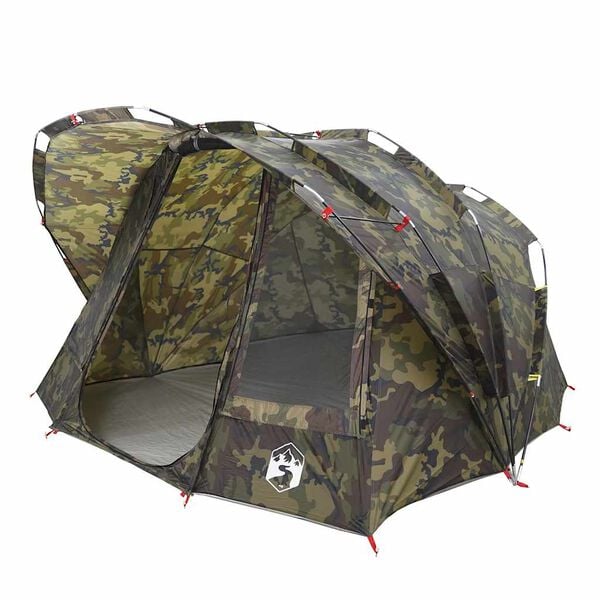 vidaXL Tente de pêche 5 personnes camouflage imperméable