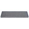 vidaXL Tapis d'escalier 30 pi&egrave;ces 65 x 21 x 4 cm Gris clair et bleu Bord rectangulaire