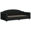 vidaXL Lit de jour avec matelas noir 90x190 cm tissu
