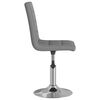 vidaXL Chaise pivotante de salle &agrave; manger Gris clair Tissu